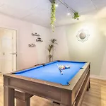 Pool Table Heaven, Workstation, 4k Tv, Netflix Apartamento Leipzig